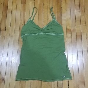 Hollister Women's Green Tank Top Medium